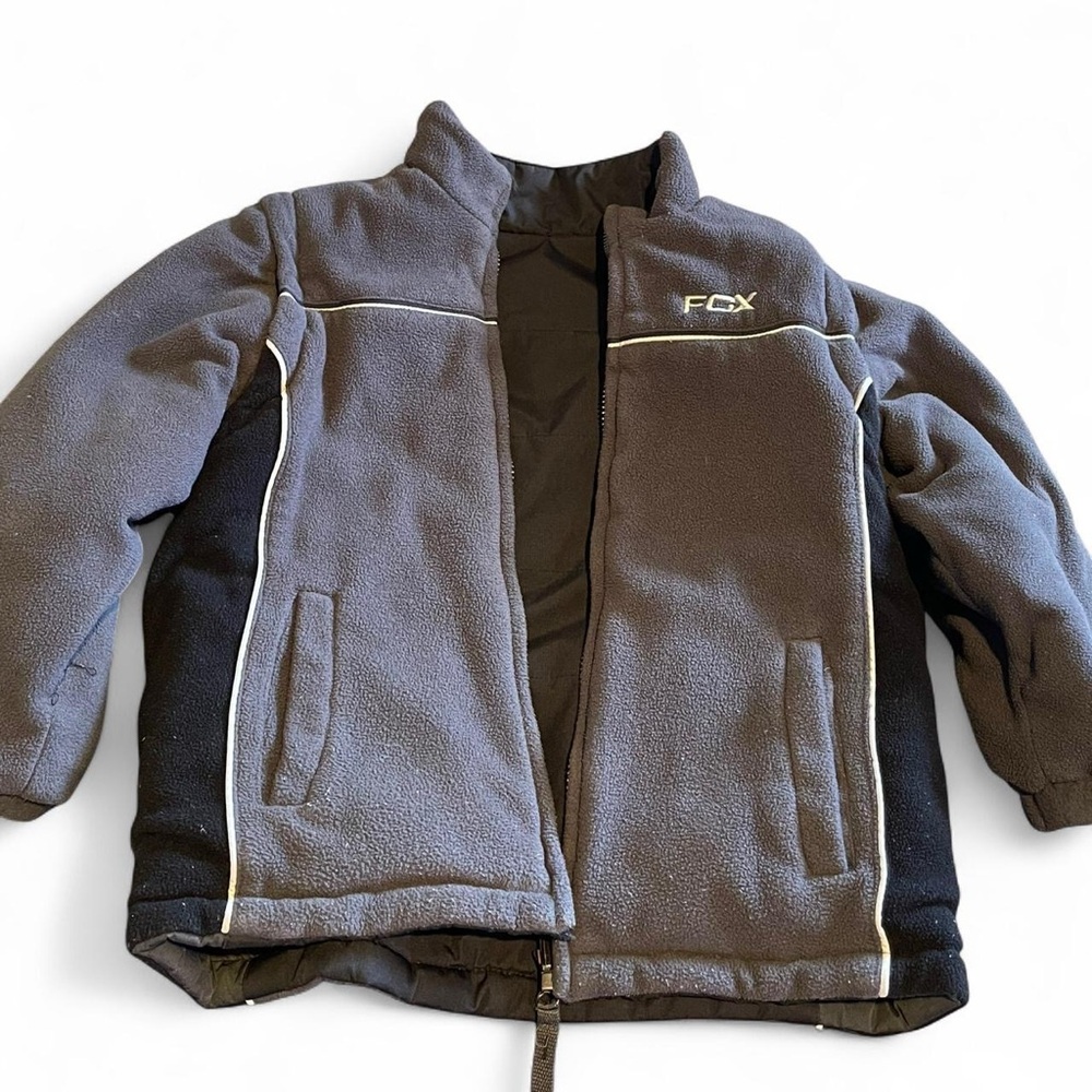Free Country Xtreme Kids Gray and Black Puffer Reversible Jacket